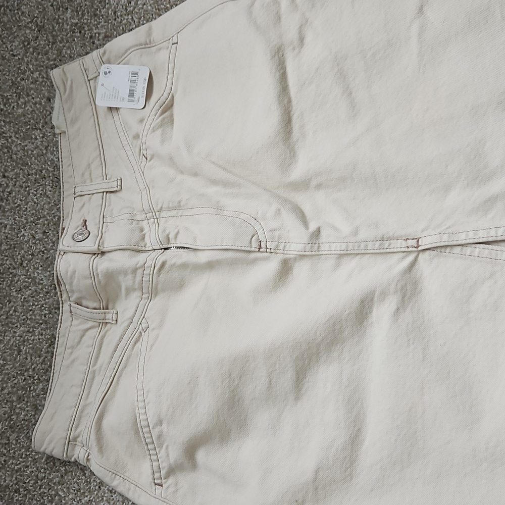 NWT Wisp Ivory Sz 10Free People We The Free Come As You Are Denim Maxi Skirt - Picture 3 of 10
